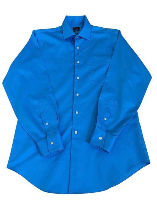 Arrow Other - Arrow Men’s Long-Sleeve Dress Shirt in Bright Turquoise Size 15 32/33